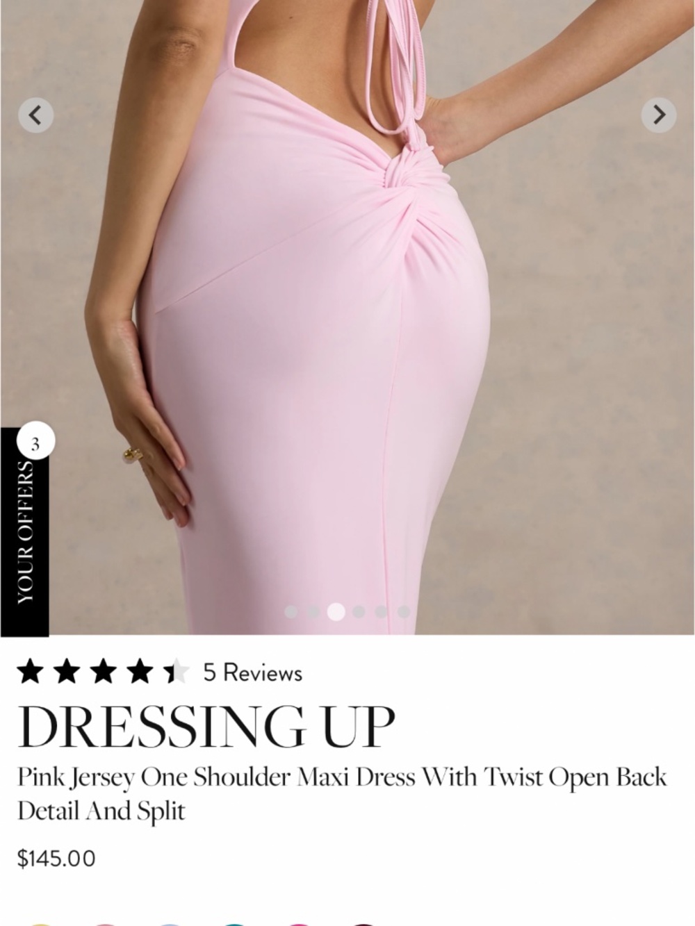 Pink formal dress size 0